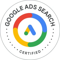 Insignia de la certificación de Google Ads Search de Sebastián Torres